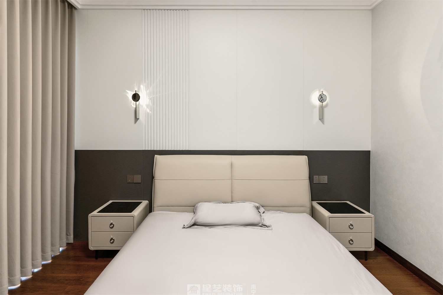 建發(fā)五象印月300平現(xiàn)代輕奢臥室裝修效果圖