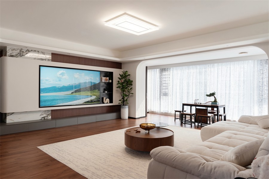 建發(fā)養(yǎng)云184平現(xiàn)代風(fēng)格客廳裝修完工實(shí)景圖